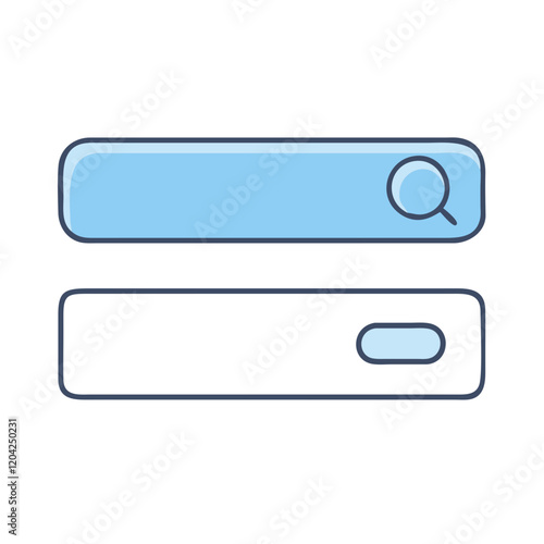 search bar icon, search bar vector illustration-simple illustration of search bar, perfect for search bar logos and icons