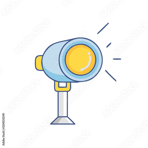 searchlight icon, searchlight vector illustration-simple illustration of searchlight, perfect for searchlight logos and icons
