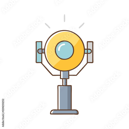 searchlight icon, searchlight vector illustration-simple illustration of searchlight, perfect for searchlight logos and icons