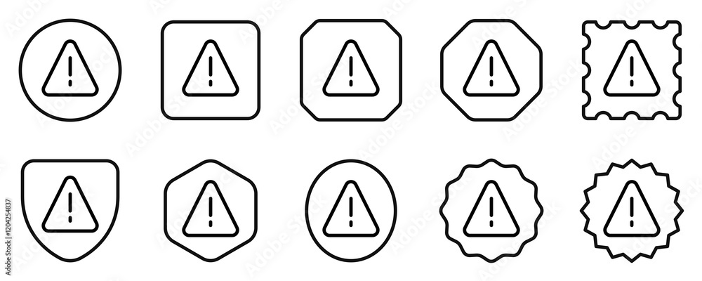 Editable vector alert warning danger triangle icon. Part of a big icon set family. Perfect for web and app interfaces, presentations, infographics, etc
