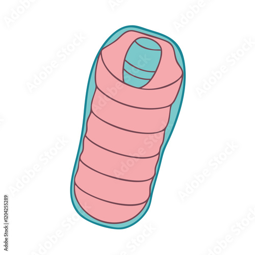 sleeping bag icon, sleeping bag vector illustration-simple illustration of sleeping bag, perfect for sleeping bag logos and icons