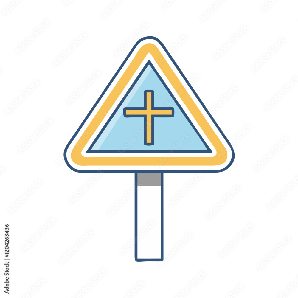 street sign icon, street sign vector illustration-simple illustration of street sign, perfect for street sign logos and icons