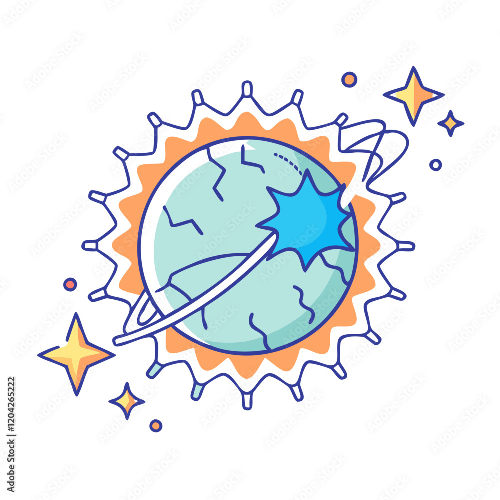 Obraz premium supernova icon, supernova vector illustration-simple illustration of supernova, perfect for supernova logos and icons
