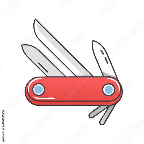 swiss knife icon, swiss knife vector illustration-simple illustration of swiss knife, perfect for swiss knife logos and icons