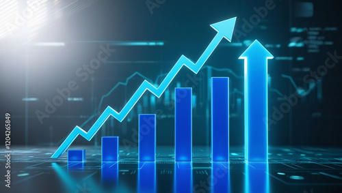 business graph showing growth