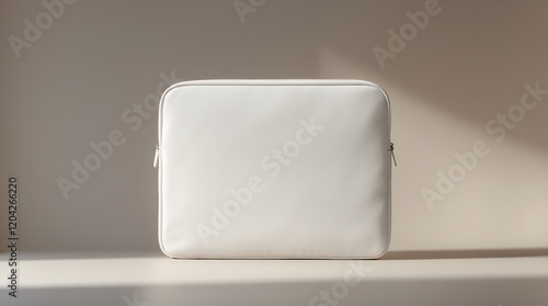 Elegant White Laptop Sleeve: Minimalist Design, Perfect Protection