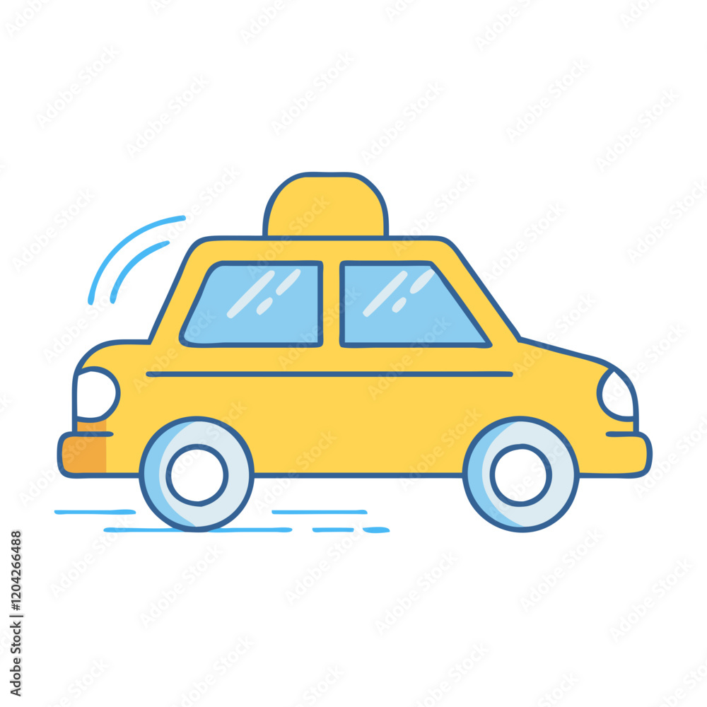 Fototapeta premium taxi icon, taxi vector illustration-simple illustration of taxi, perfect for taxi logos and icons