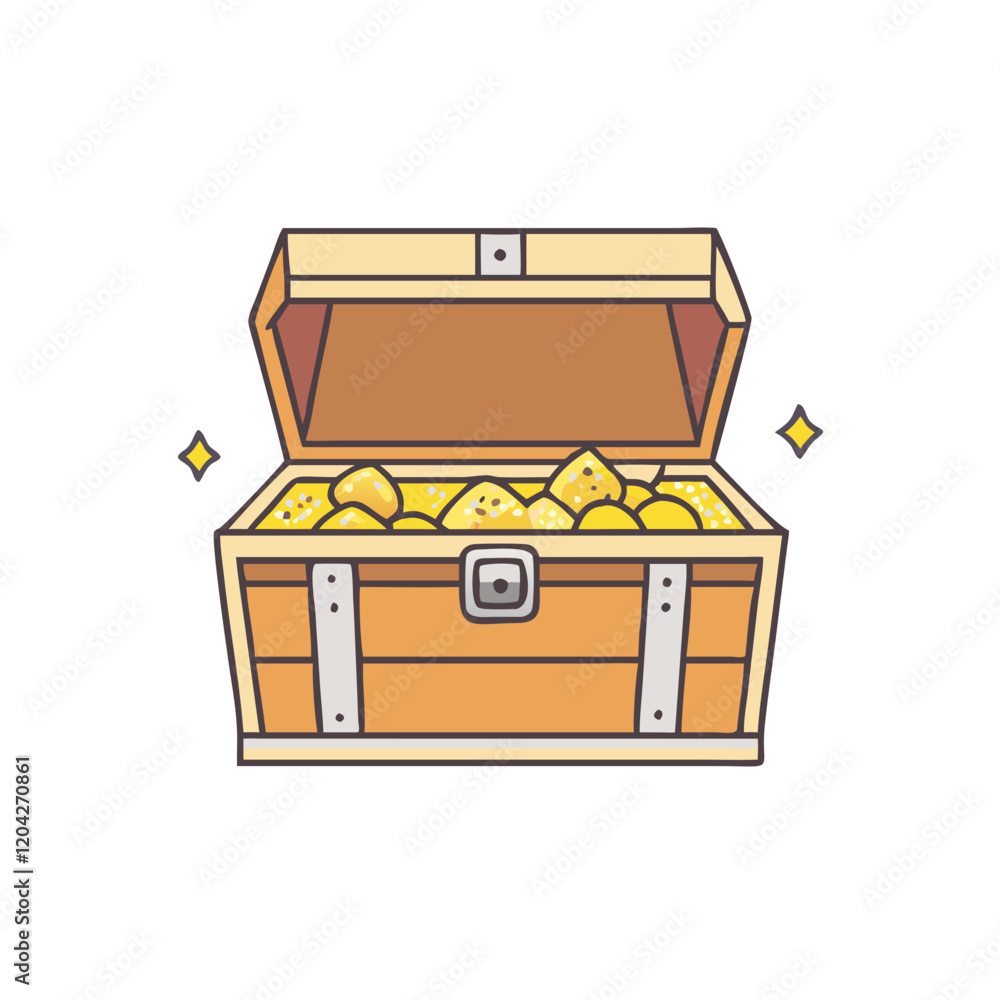 treasure chest icon, treasure chest vector illustration-simple illustration of treasure chest, perfect for treasure chest logos and icons treasure chest icon, treasure chest vector illustration-simple illustration of treasure chest, perfect for treasure chest logos and icons