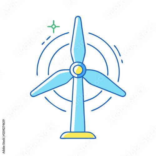 wind turbine icon, wind turbine vector illustration-simple illustration of wind turbine, perfect for wind turbine logos and icons