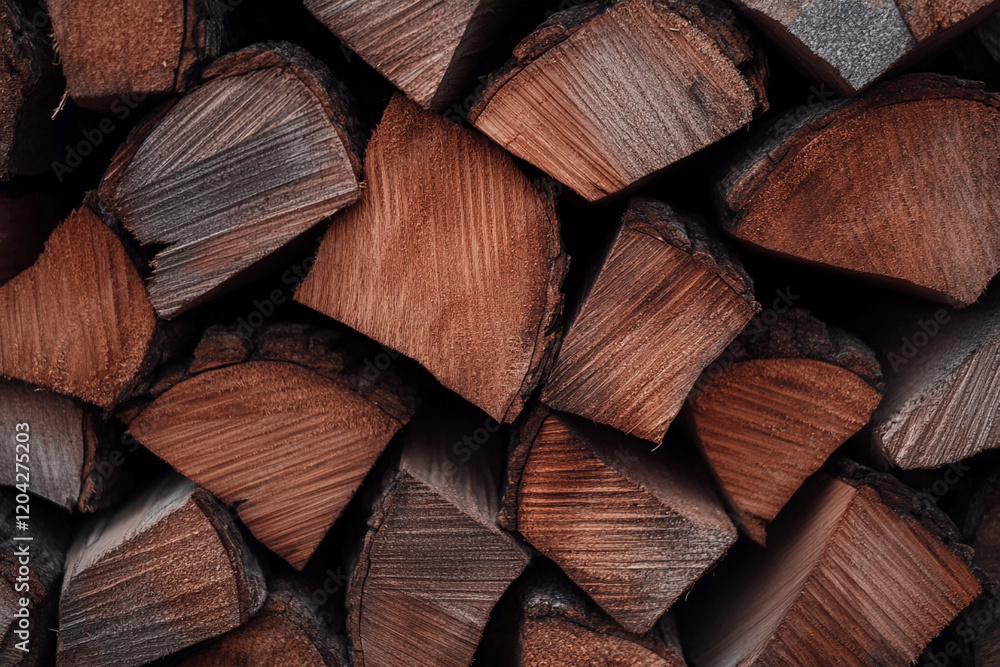 Fototapeta premium Stack of firewood.