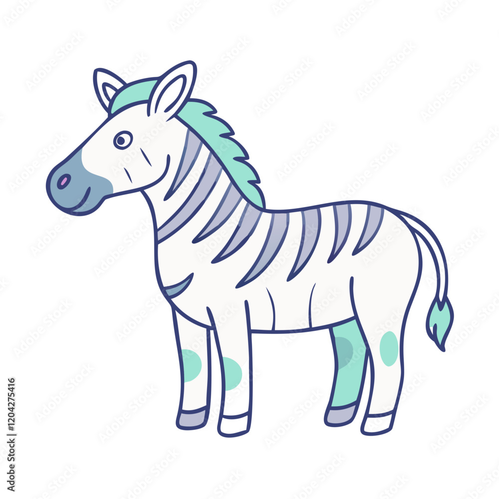 Fototapeta premium zebra icon, zebra vector illustration-simple illustration of zebra, perfect for zebra logos and icons