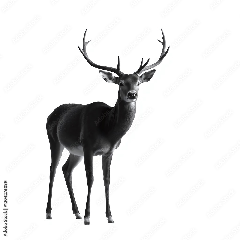 deer isolated on white background deer isolated on white background