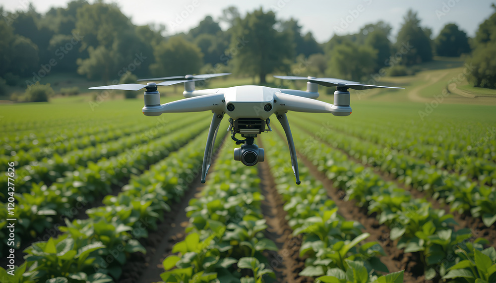 Smart Drone Monitoring Agricultural Fields - Advanced Precision Farming Technology Smart Drone Monitoring Agricultural Fields - Advanced Precision Farming Technology