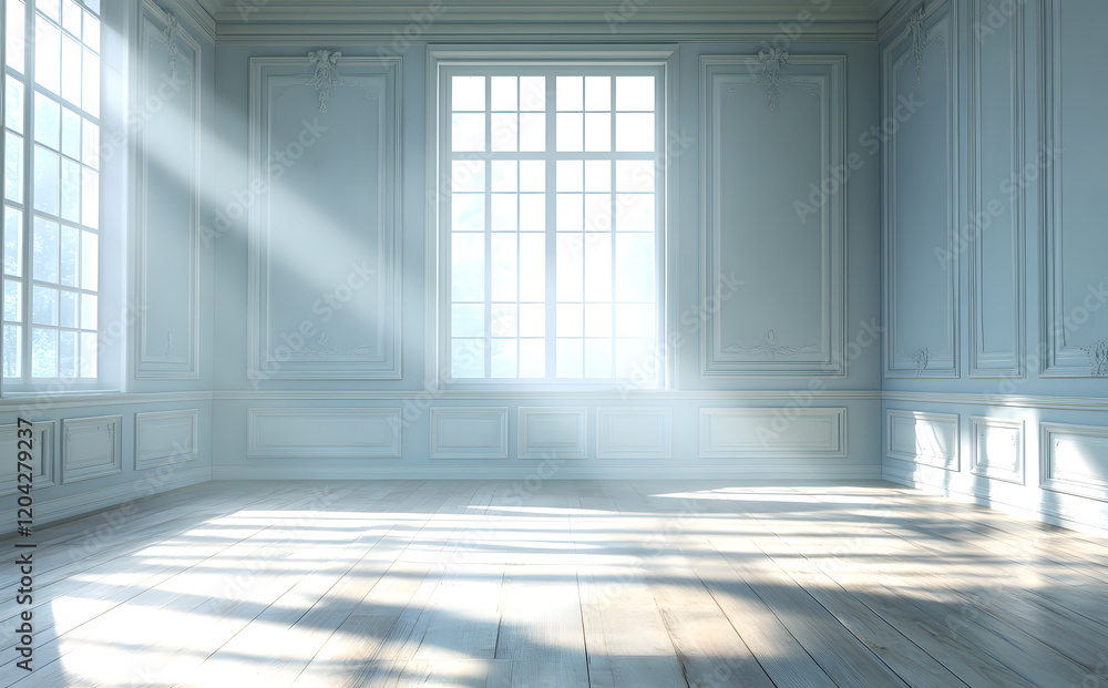 Light Blue Rustic wood Background with Soft Sunlight Shadows Light Blue Rustic wood Background with Soft Sunlight Shadows