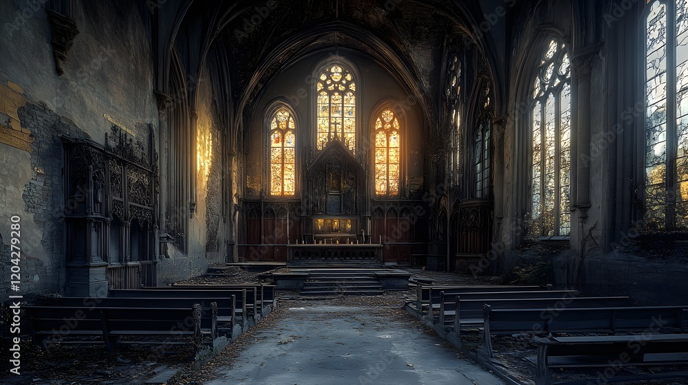 Obraz premium Exploring Abandoned Architecture