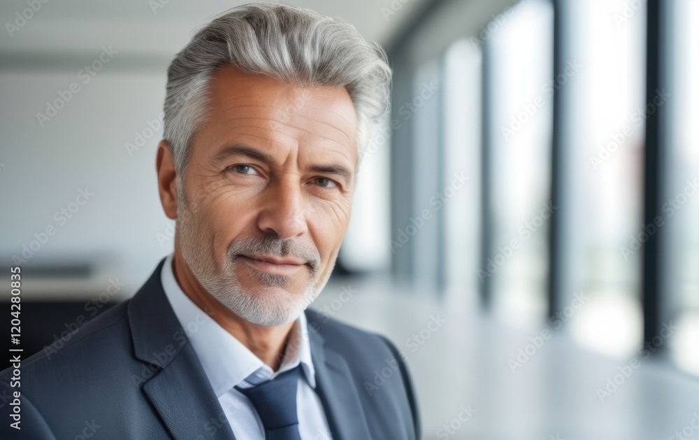 Happy executive business manager in a modern office, confident professional leader with arms crossed and glasses. Happy executive business manager in a modern office, confident professional leader with arms crossed and glasses.