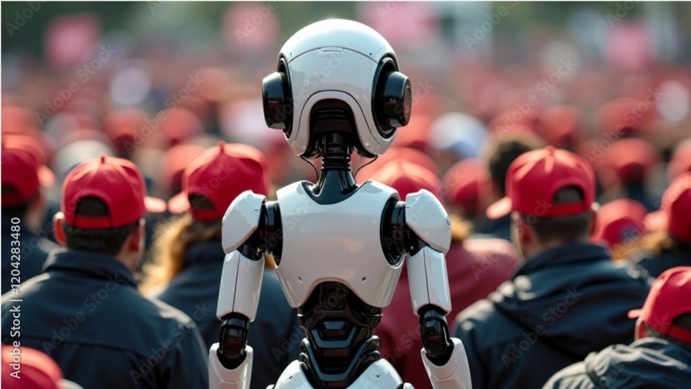 Next-Generation Surveillance: AI Robot at Political Event Next-Generation Surveillance: AI Robot at Political Event