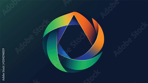 Multiple screens display a vibrant, swirling abstract design, possibly from an art or design app.

