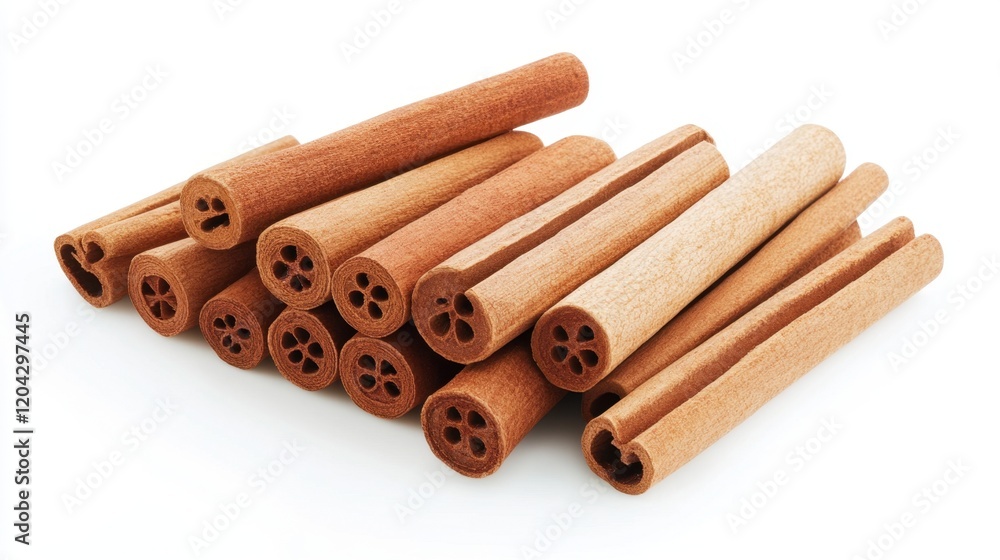 Cylindrical terracotta pipes stacked in a pile Cylindrical terracotta pipes stacked in a pile