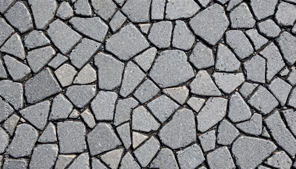 Grey Irregular Stone Pavement Texture Background Grey Irregular Stone Pavement Texture Background