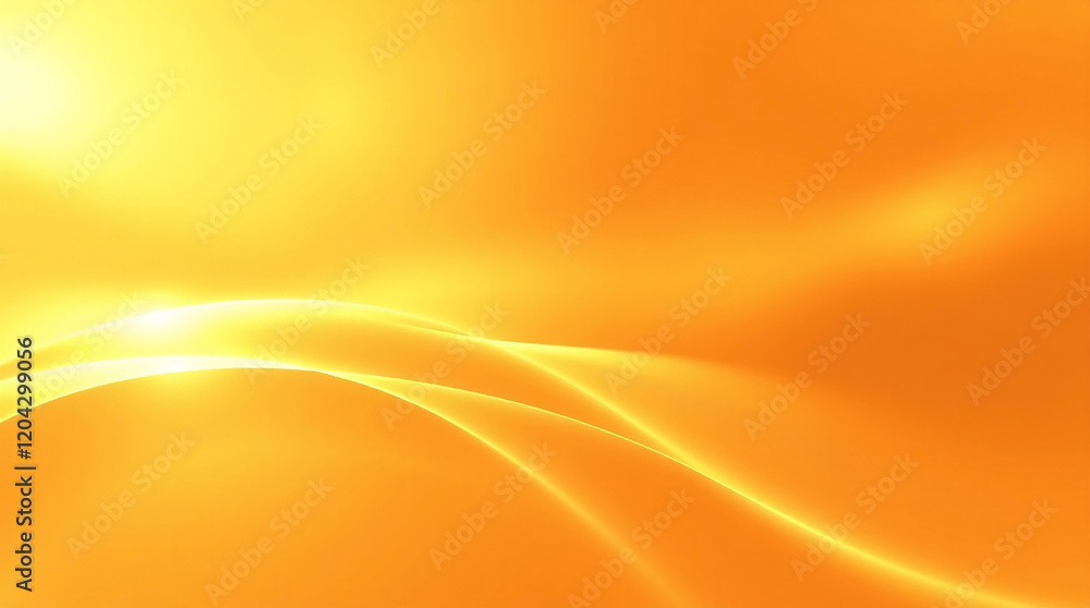 Elegant Golden Yellow Gradient Abstract Background with Soft Curves and Warm Tones Elegant Golden Yellow Gradient Abstract Background with Soft Curves and Warm Tones