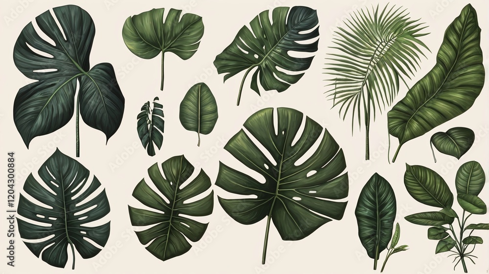green leaves seamless pattern green leaves seamless pattern