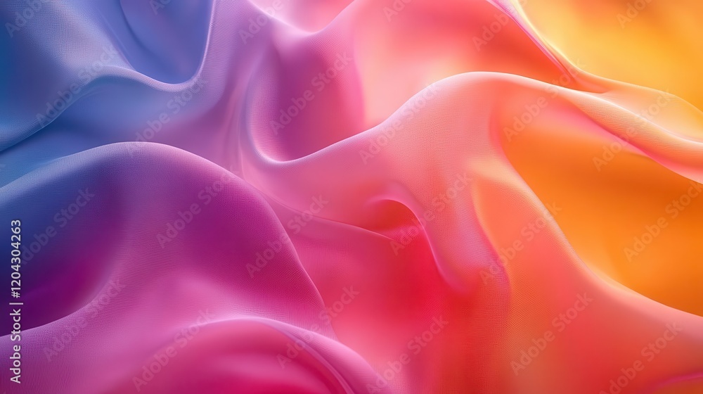 Obraz premium Abstract gradient background, close-up of smooth color transitions, vibrant and dynamic design