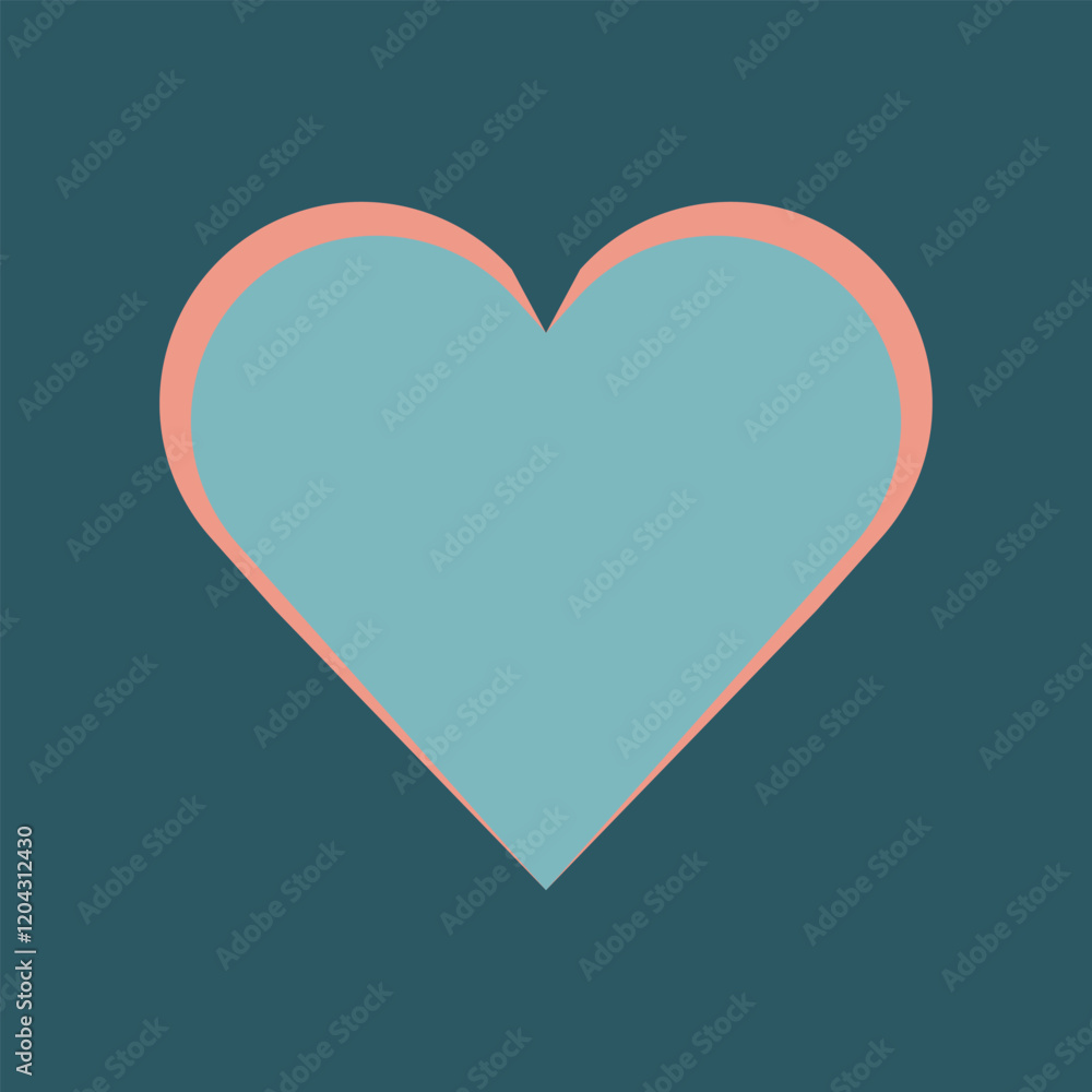 Minimal line heart background Minimal line heart background