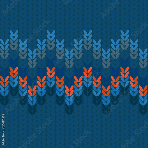 vector knitted seamless background