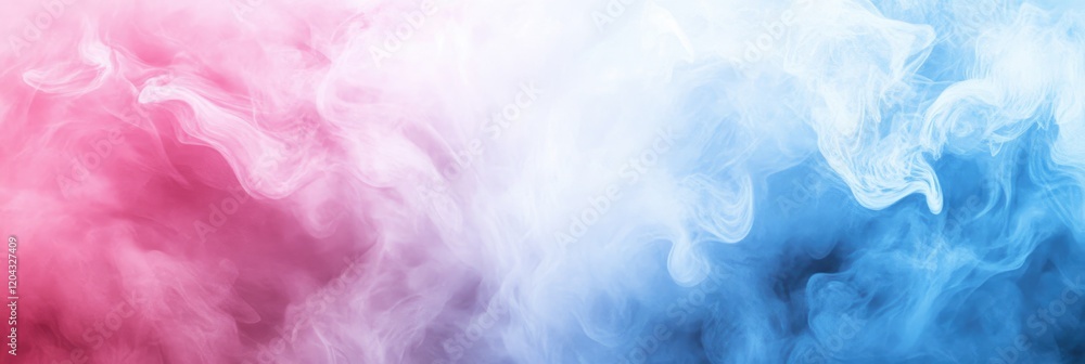 Two Tone Blend: Pink and Blue Gradient Abstract Art Banner Background Two Tone Blend: Pink and Blue Gradient Abstract Art Banner Background