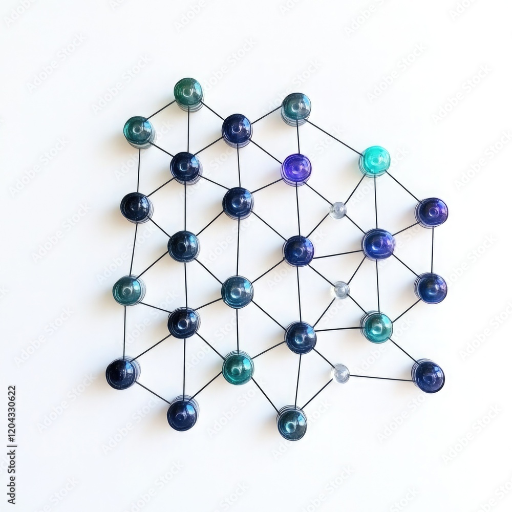 Futuristic GlassLike Neural Network Design Futuristic GlassLike Neural Network Design