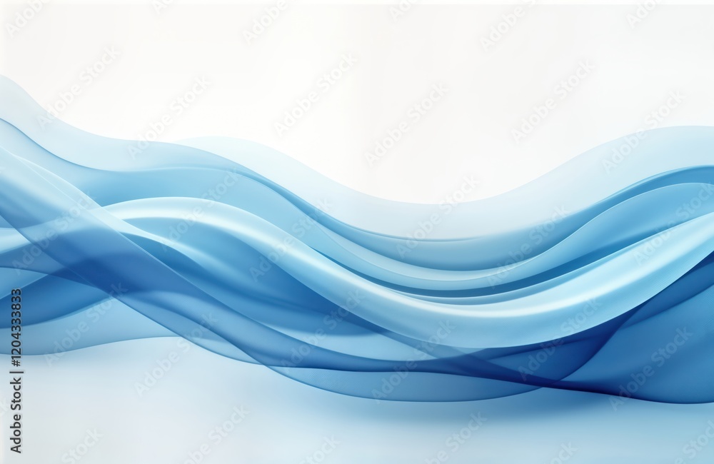 Abstract elegant blue waves flow smoothly on white background. Dynamic, soft design. Modern, tranquil aesthetic. Gentle curves create soft ripple effect. Perfect for wallpaper background design Abstract elegant blue waves flow smoothly on white background. Dynamic, soft design. Modern, tranquil aesthetic. Gentle curves create soft ripple effect. Perfect for wallpaper background design