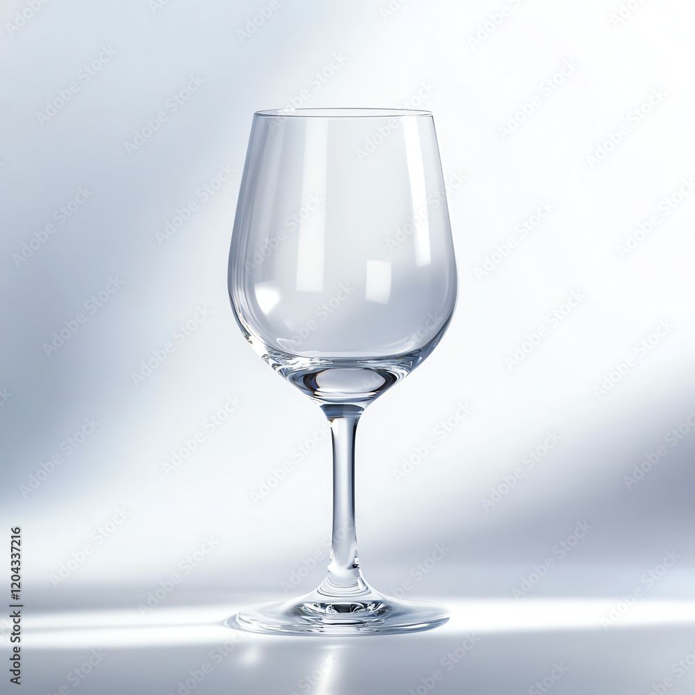 Elegant empty wine glass resting on a smooth surface, capturing light with its crystal-clear design and timeless sophistication. Elegant empty wine glass resting on a smooth surface, capturing light with its crystal-clear design and timeless sophistication.