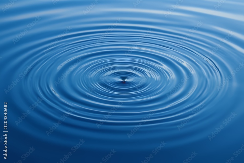 ripples in a pond of water with a single red object in the middle ripples in a pond of water with a single red object in the middle