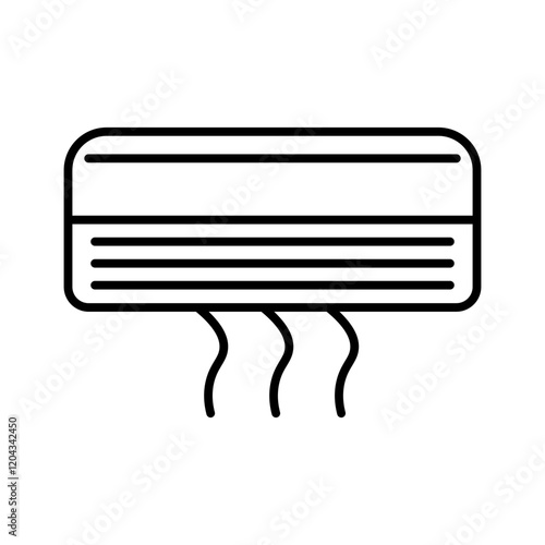 air conditioner line icon