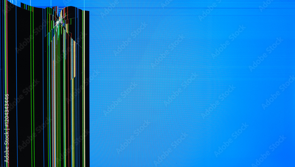 Φωτογραφία Broken Screen with Digital Artifacts