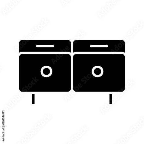 chest of drawers glyph icon