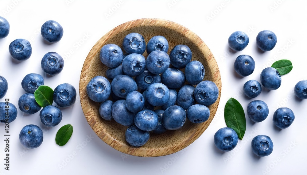 Blueberries on a white background Blueberries on a white background