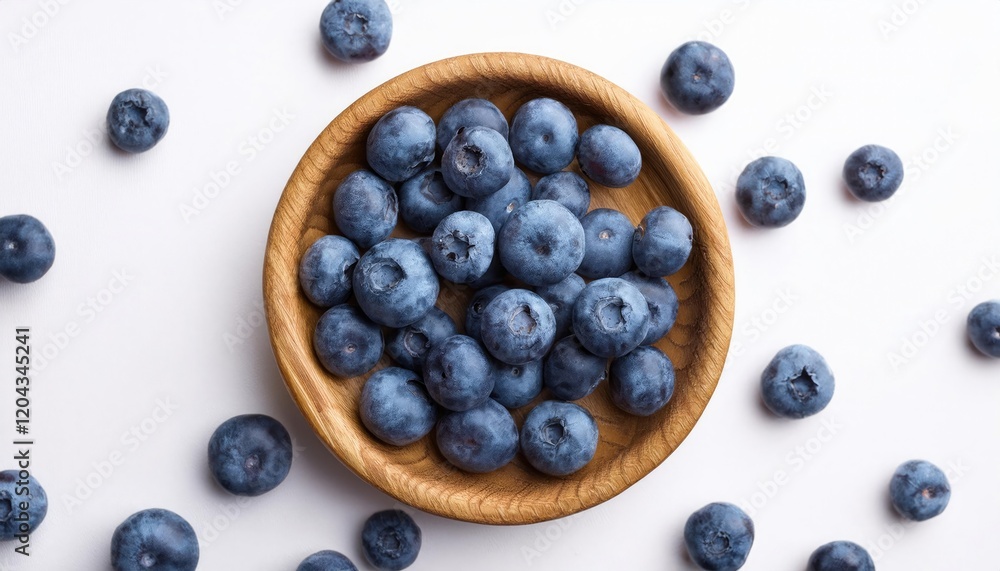 Blueberries on a white background Blueberries on a white background