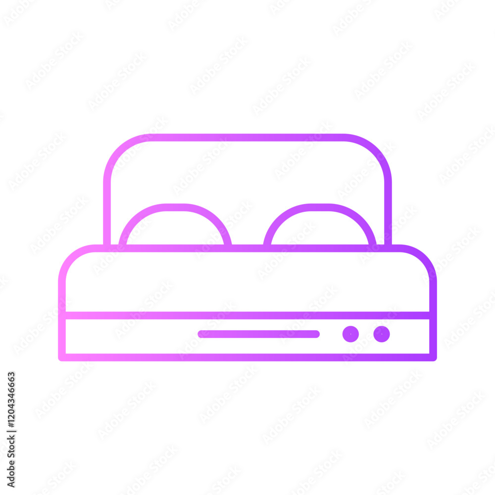 bedroom gradient icon bedroom gradient icon