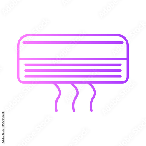 air conditioner gradient icon