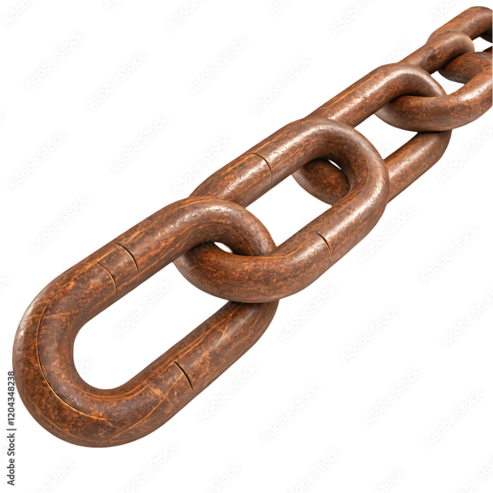 Fototapeta premium chain isolated on white