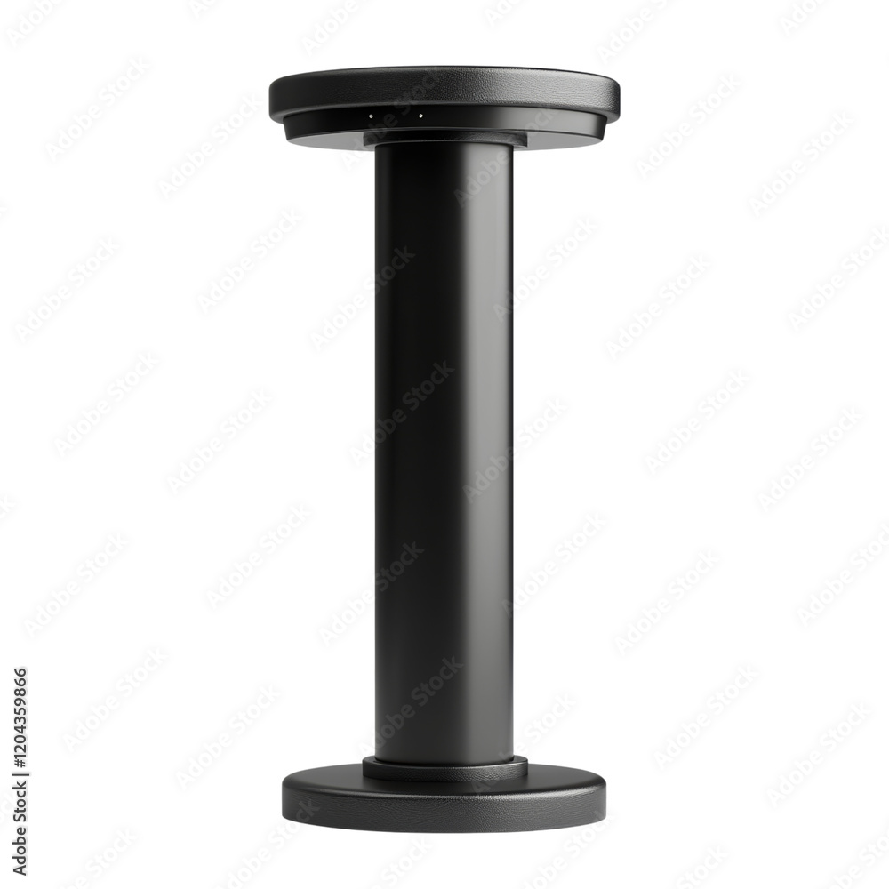 Modern Black Table Column Design for Interior Spaces Isolated on transparent background Modern Black Table Column Design for Interior Spaces Isolated on transparent background
