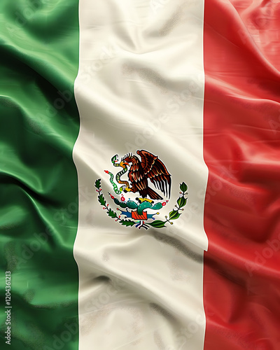 Waving Mexican Flag