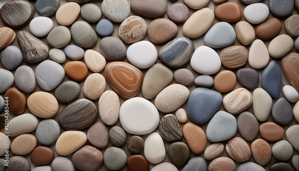 A pebble mosaic tile featuring smooth, rounded stones in earthy tones like beige and gray, creating a natural, textured surface ideal for adding rustic charm to any space. A pebble mosaic tile featuring smooth, rounded stones in earthy tones like beige and gray, creating a natural, textured surface ideal for adding rustic charm to any space.