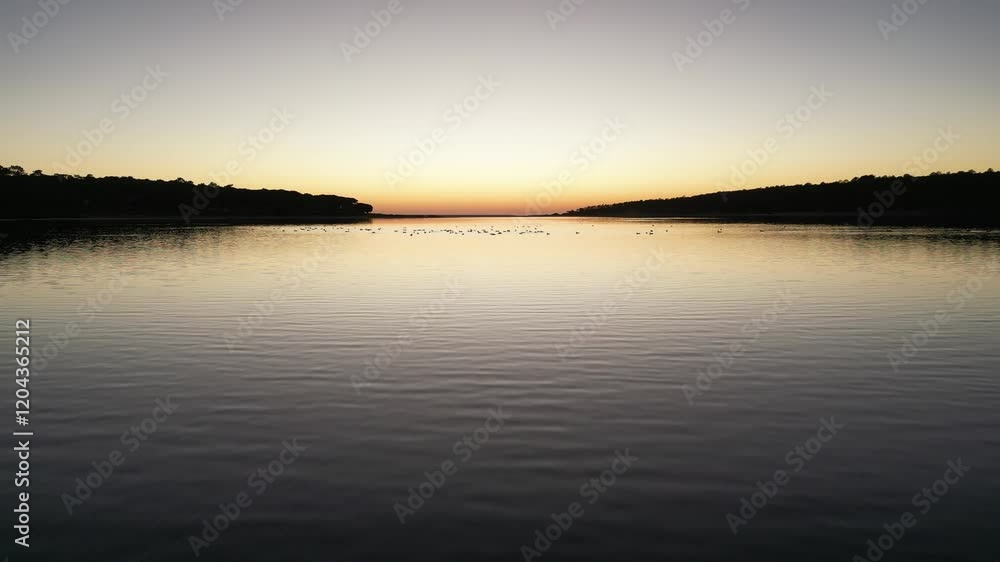 sunset on the lake sunset on the lake