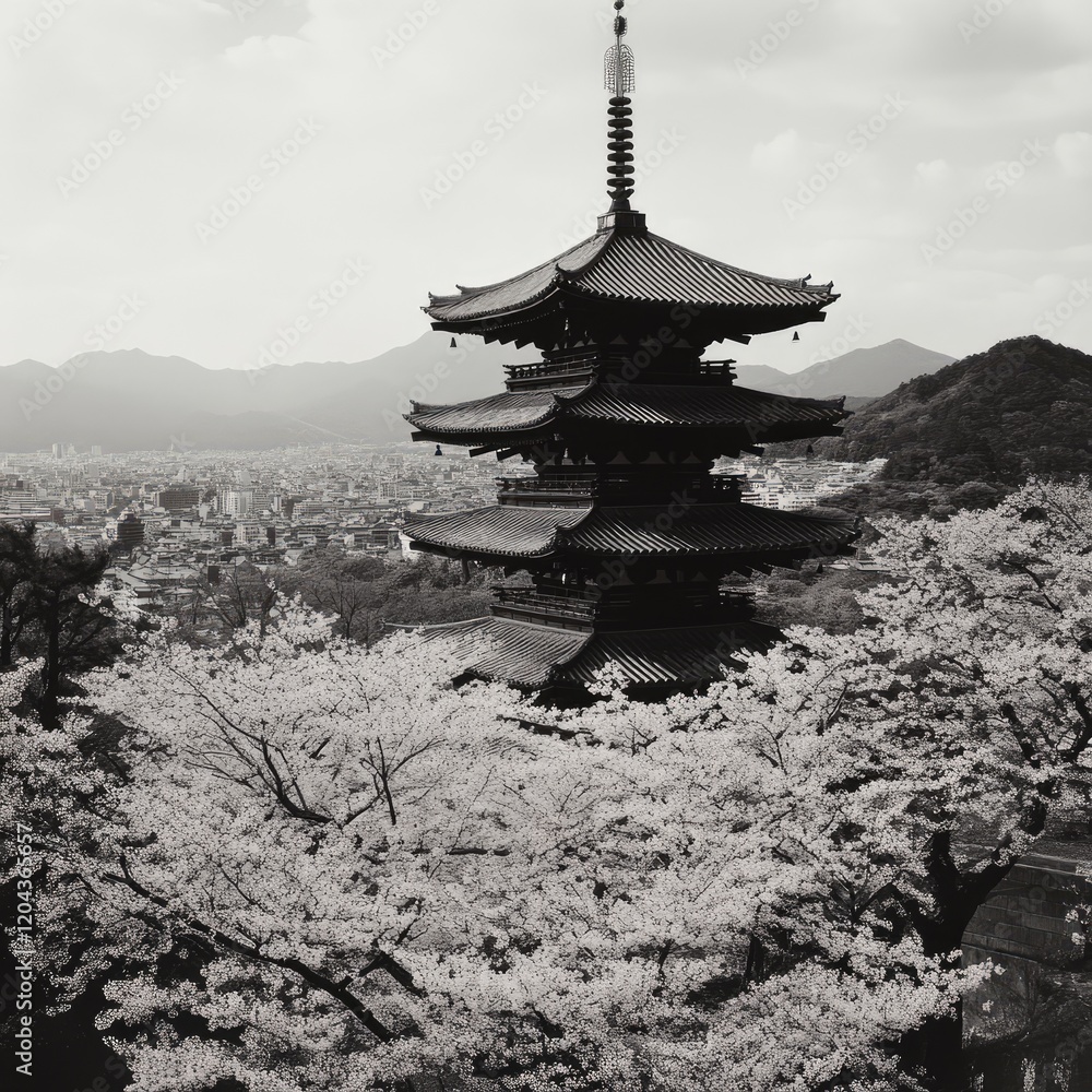 Fototapeta premium Red Temple is a popular tourist attraction in Japan.