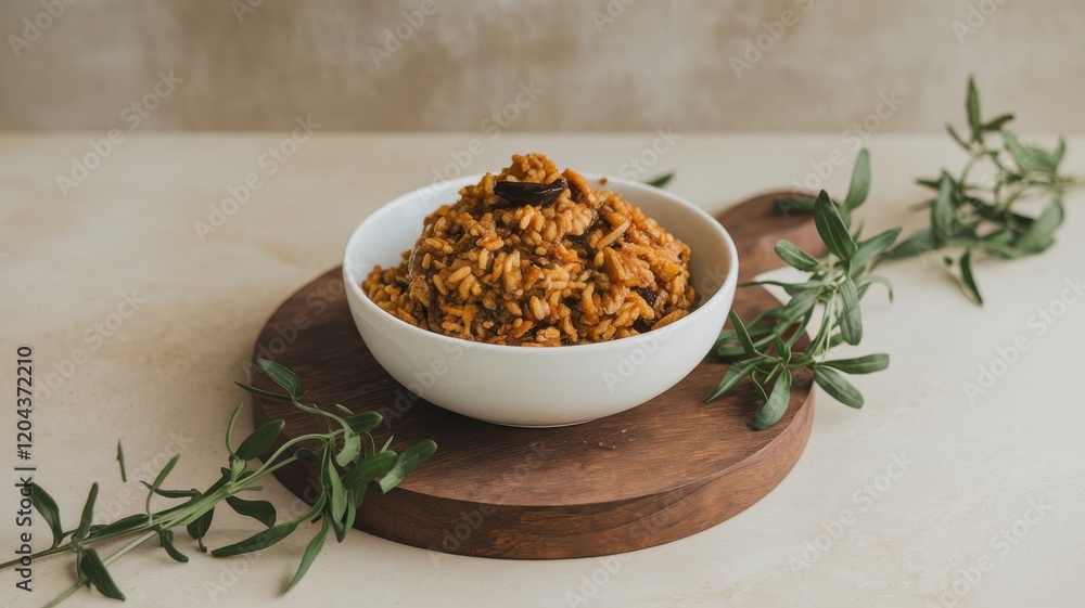 Fototapeta premium Delicious and Aromatic Savory Rice Dish