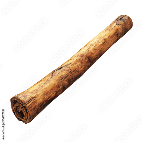 Natural Brown Wooden Log for Background Decoration Isolated on transparent background photo