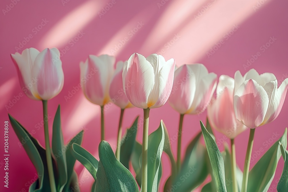 Fototapeta premium Beautiful spring and summer tulip flowers